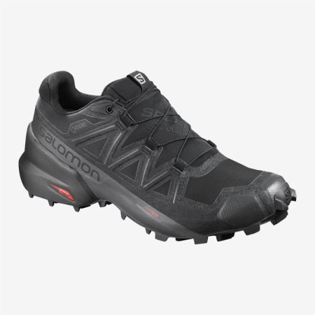 Buty do Biegania Męskie Salomon SPEEDCROSS 5 GTX Czarne - PL 0-CZNR